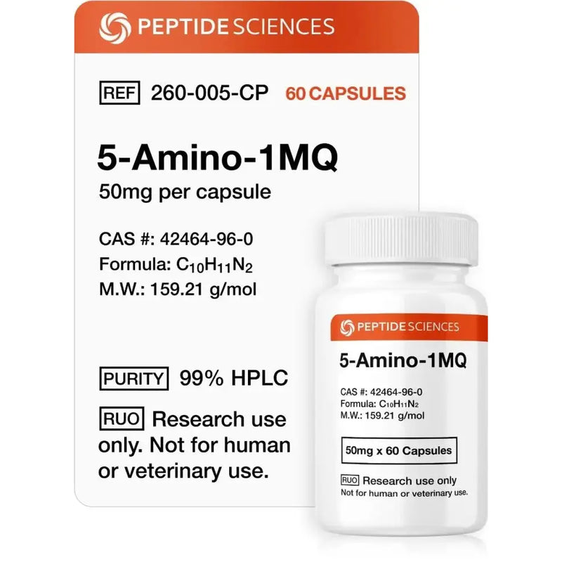 5-Amino-1MQ 50mg (60 Capsules) - Peptide Sciences - Peptídeo
