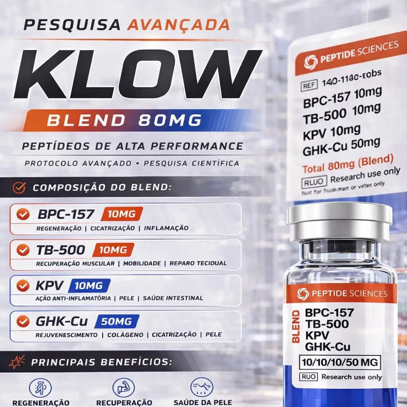 klow peptdeos (GHK-CU, TB-500, BPC-157, KPV) Pptido De Cobre GHK-Cu: Regeneracin,
