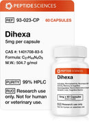 Dihexa 5mg (60 Capsules) - Peptide Sciences - Peptídeo