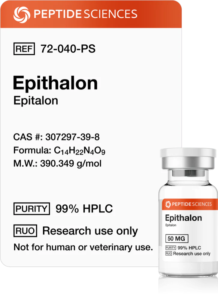 Epithalon (Epitalon) 50 mg - Peptides Sciences - Peptídeo
