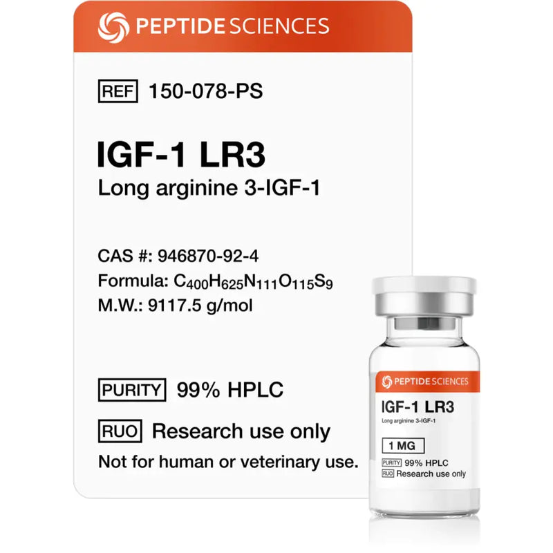 IGF-1 LR3 1mg - Peptide Sciences - Peptídeo