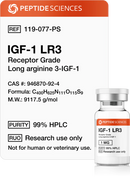 IGF-1 LR3 (Receptor Grade) 1mg - Peptide Sciences - Peptídeo