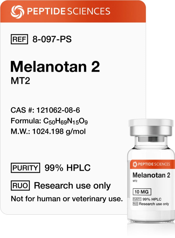 Melanotan 2 (MT2) 10 mg - Peptide Sciences - Peptídeo