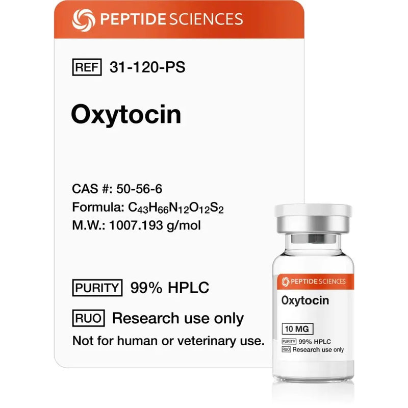 Oxytocin 10mg (6000 IU) - Peptide Sciences - Peptídeo