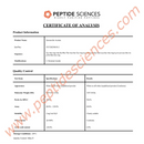 Sermorelin 5mg GHRH 1-29 - Peptide Sciences - Peptídeo