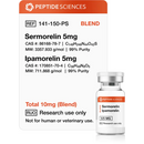 Sermorelin Ipamorelin 10mg (Blend) - Peptide Sciences - Peptídeo