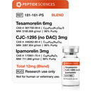 Tesamorelin CJC-1295 (no DAC) Ipamorelin 12mg (Blend) - Peptide Sciences - Peptídeo